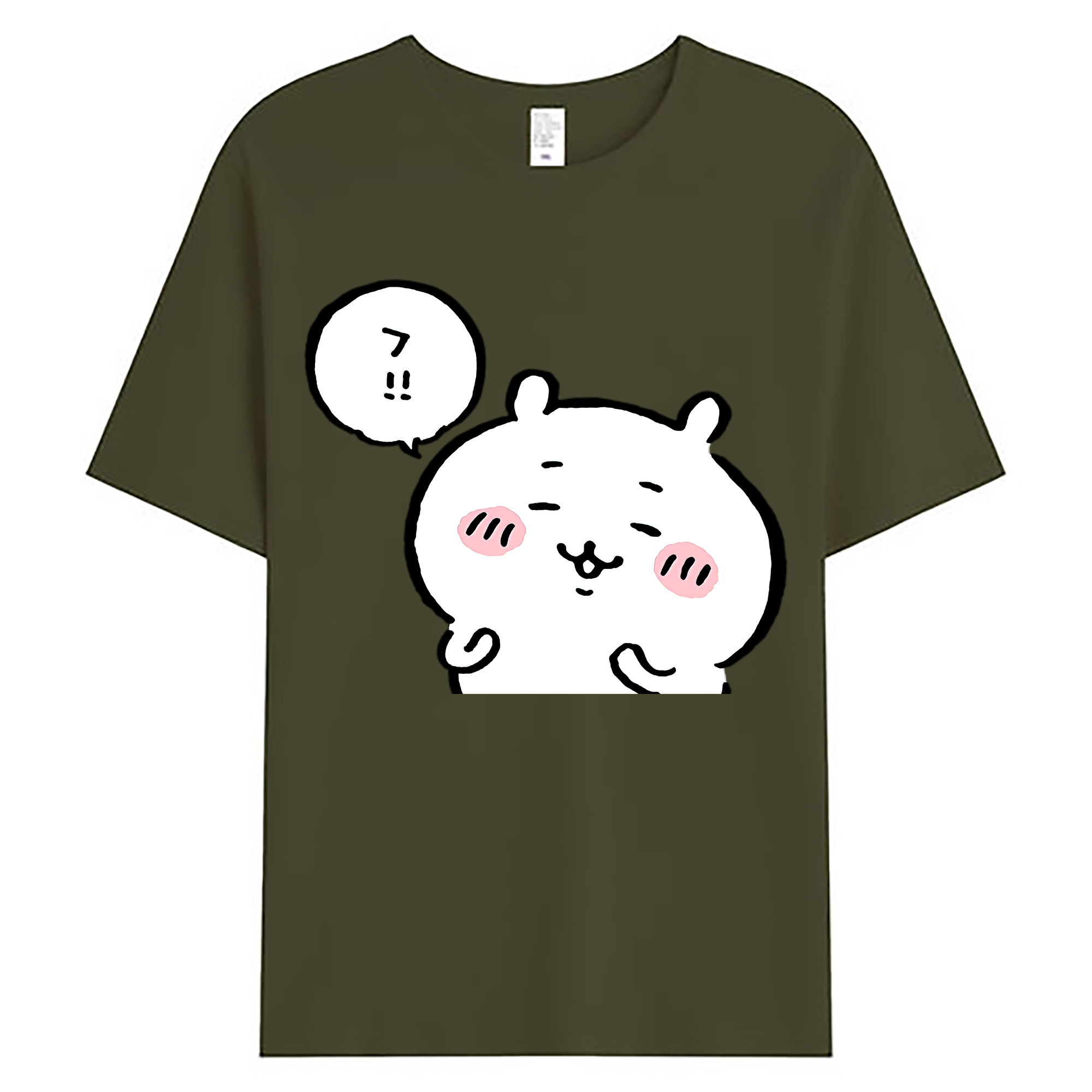 （画像用） ちいかわ ちいかわ Chii-kawa chiikawa 綿100％ メンズ半袖Tシャツ｜肌触りやわらか＆通気性